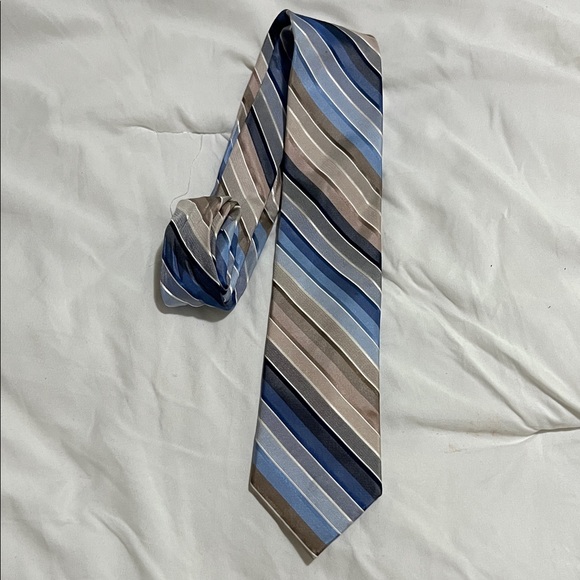 Kenneth Cole Multicolor Striped Tie - Picture 1 of 1